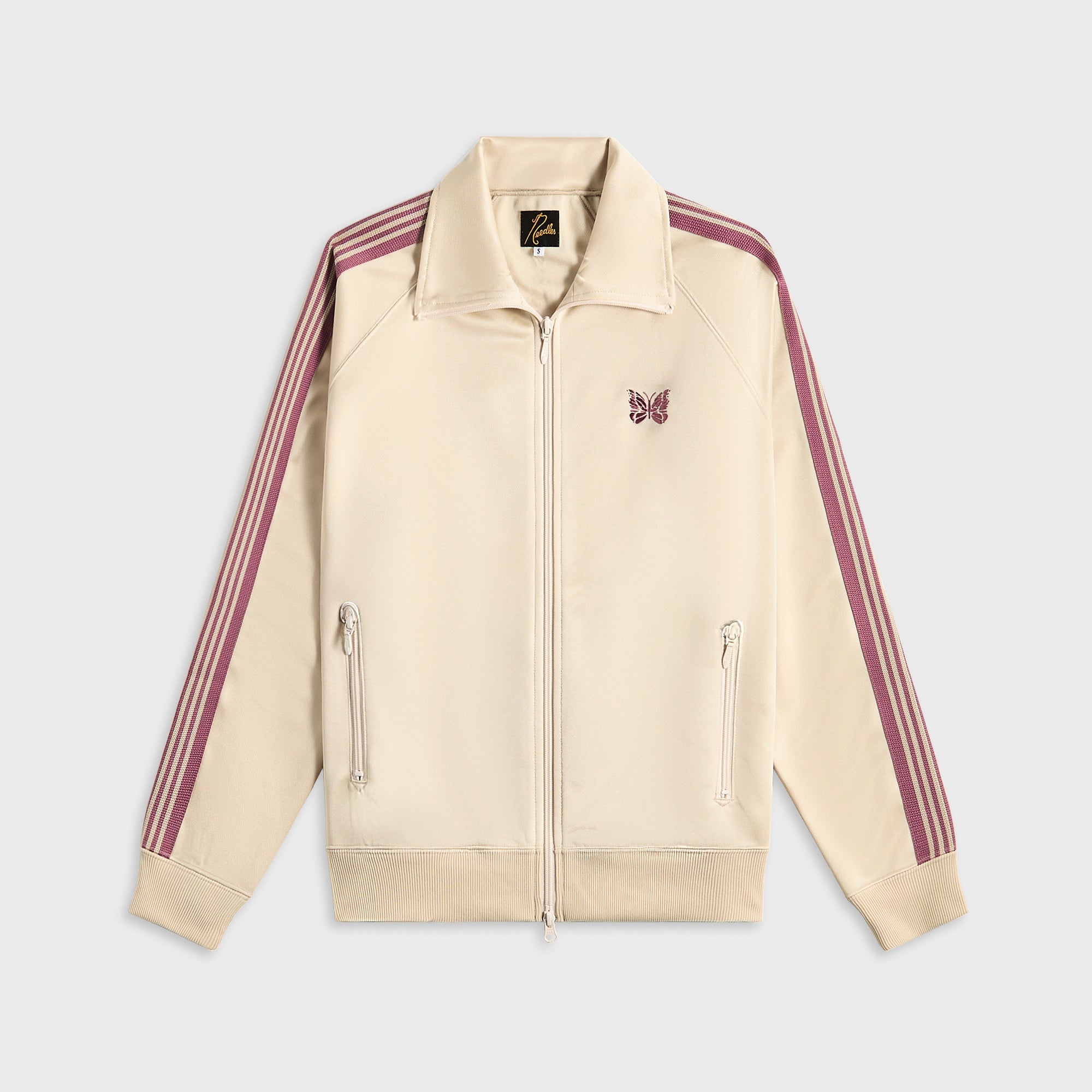 Needles Track Jacket Poly Smooth - Ivory – Kith Europe