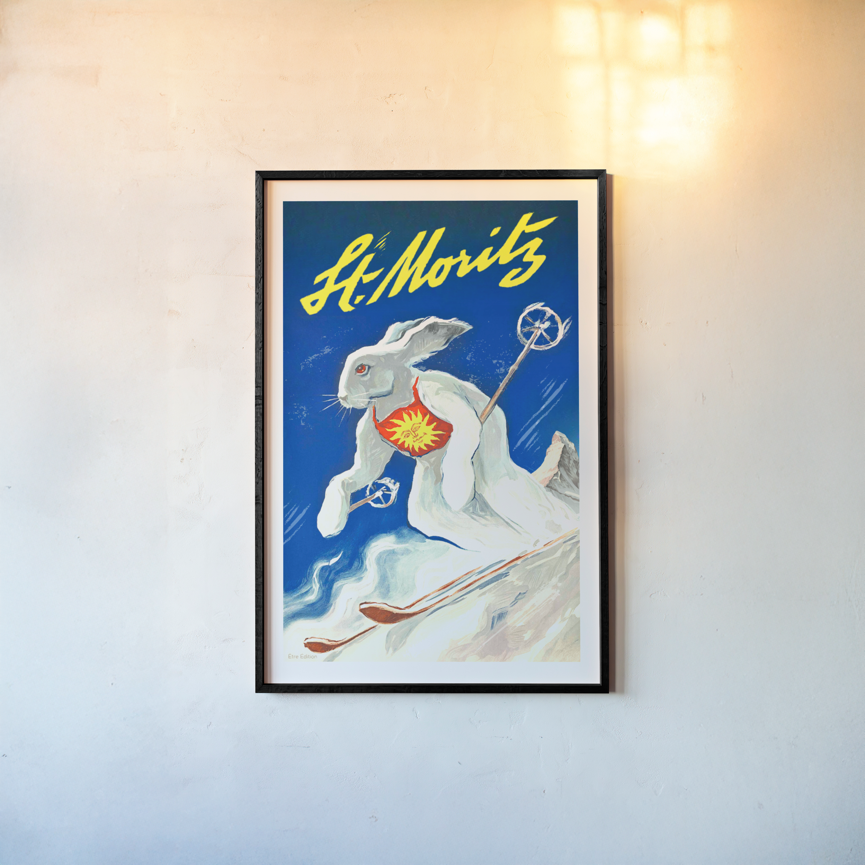 ヘルヤ・リウッコ・スンドストロム ガラスカードBunny skiing Arabia