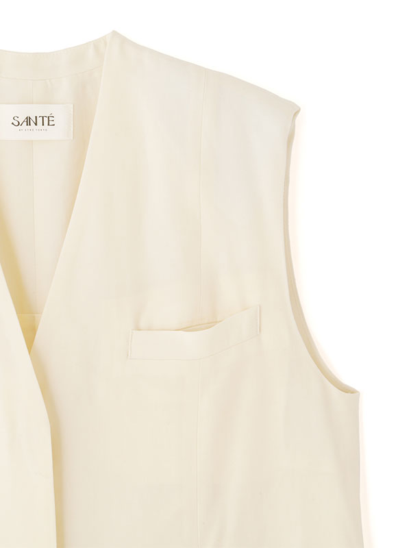 SANTEスリーブレスカーヴィーオールインワン(S OFF WHITE): ワンピース