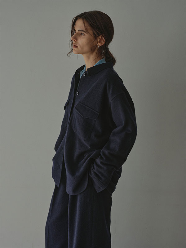 ウールツイルオーバーサイズシャツ(F BEIGE): トップス │ ETRE TOKYO