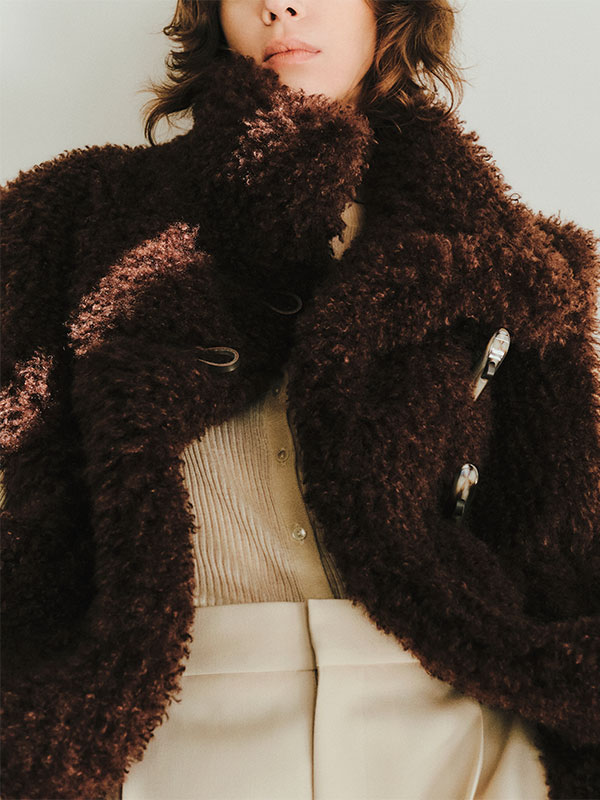 SANTEクリンプフェイクファーベスト(S GREY): トップス │ ETRE TOKYO