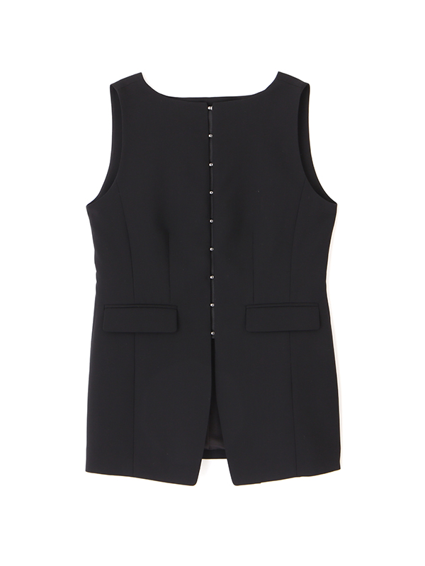 SANTEフロントホックボートネックベスト(S GREY): トップス │ ETRE