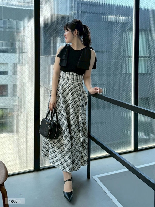 ダブルリボンドッキングワンピース｜evelyn（エブリン）公式通販サイト