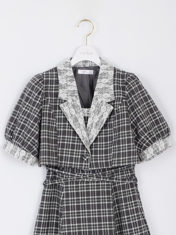 チェックジャケットセットワンピース｜evelyn（エブリン）公式通販サイト