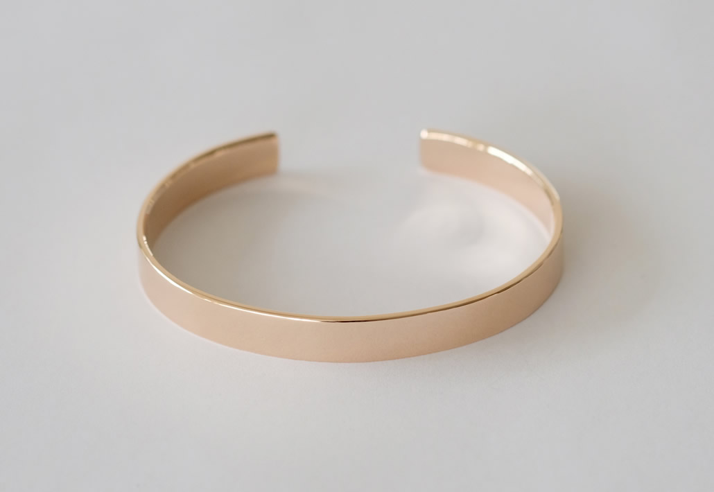 K18ピンクゴールドのオーダーメイドバングル