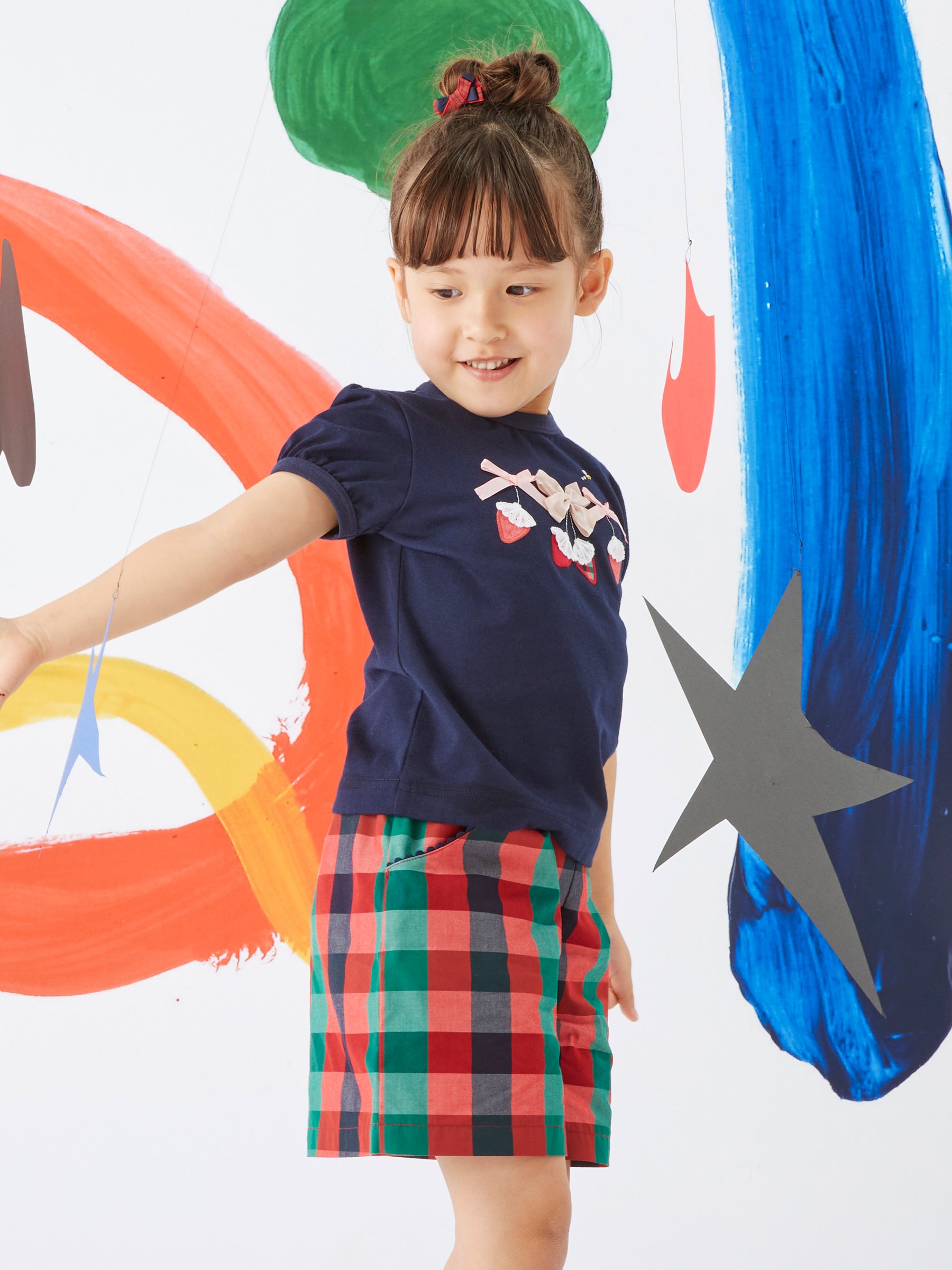 現行品 ファミリア キュロット パンツ90cm ファミリア familiar