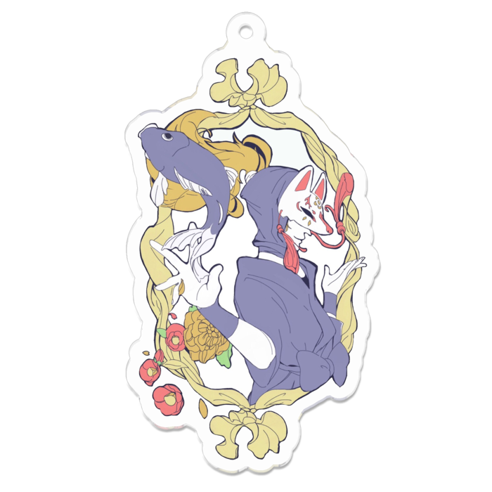 鉢屋狐面アクキー - mogmog - BOOTH