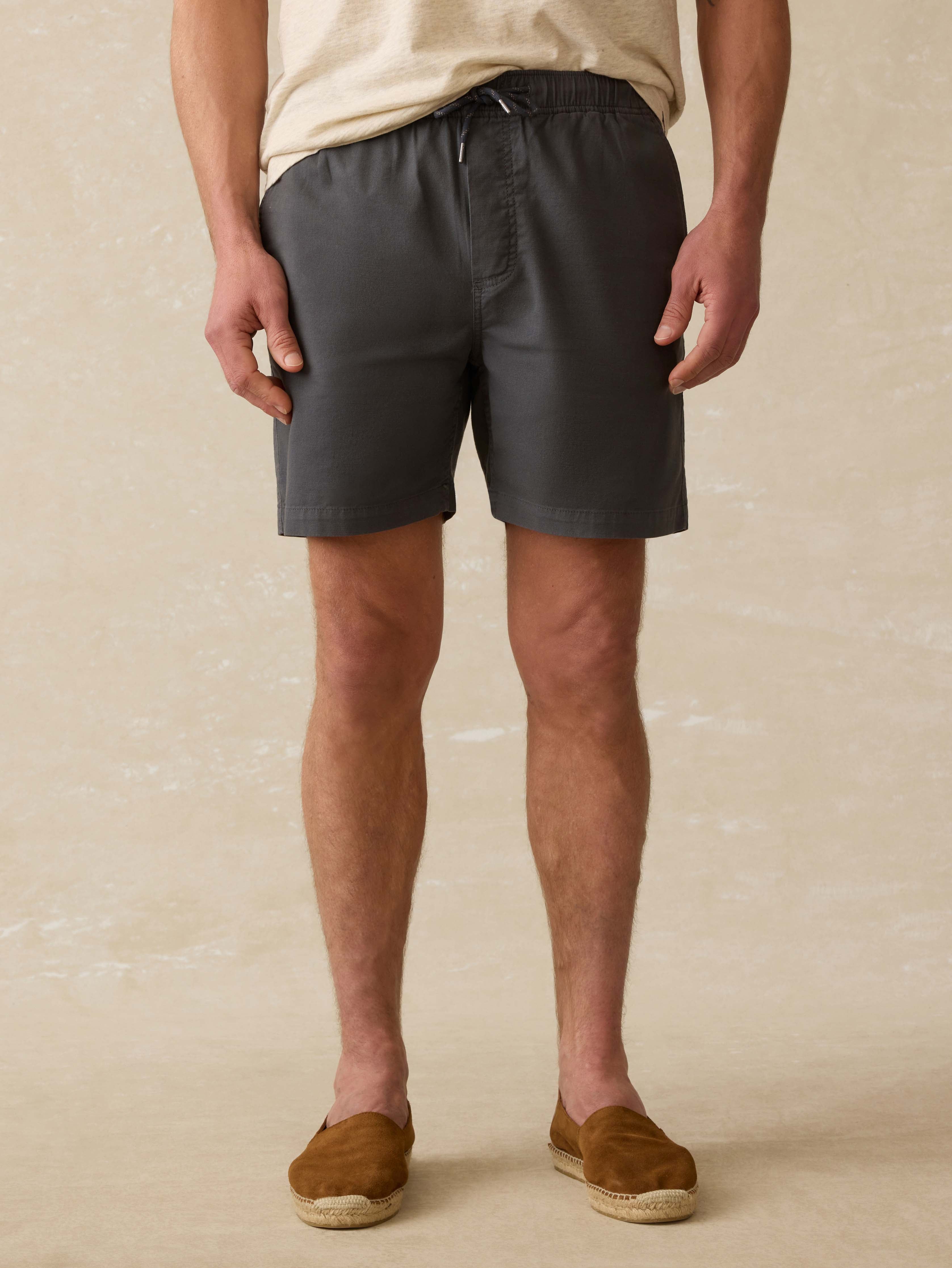 Essential Drawstring Short - Graphite Tide | Faherty Brand