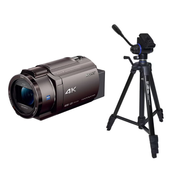 レンタル] ソニー 4Kビデオカメラ FDR-AX45A + 三脚 GX6400 Video