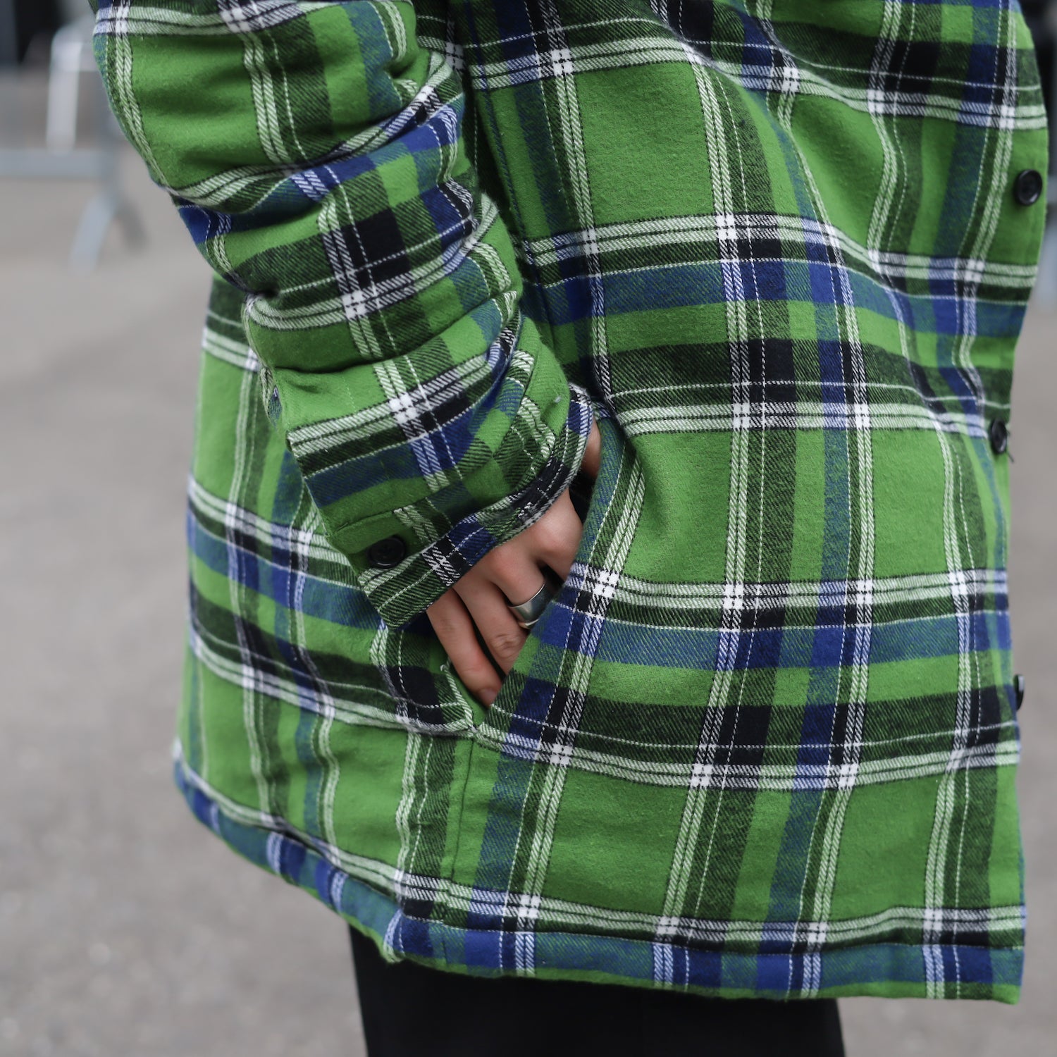 ANTIHERO / BASIC EAGLE FLANNEL JACKET (GREEN/BLUE MULTI) – Feelin'