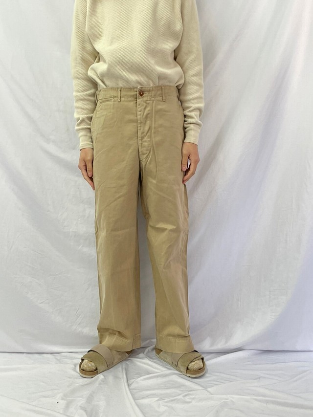 40年代 40s アメリカ軍 海兵隊 ベージュ コットン │ヴィテージ古着屋