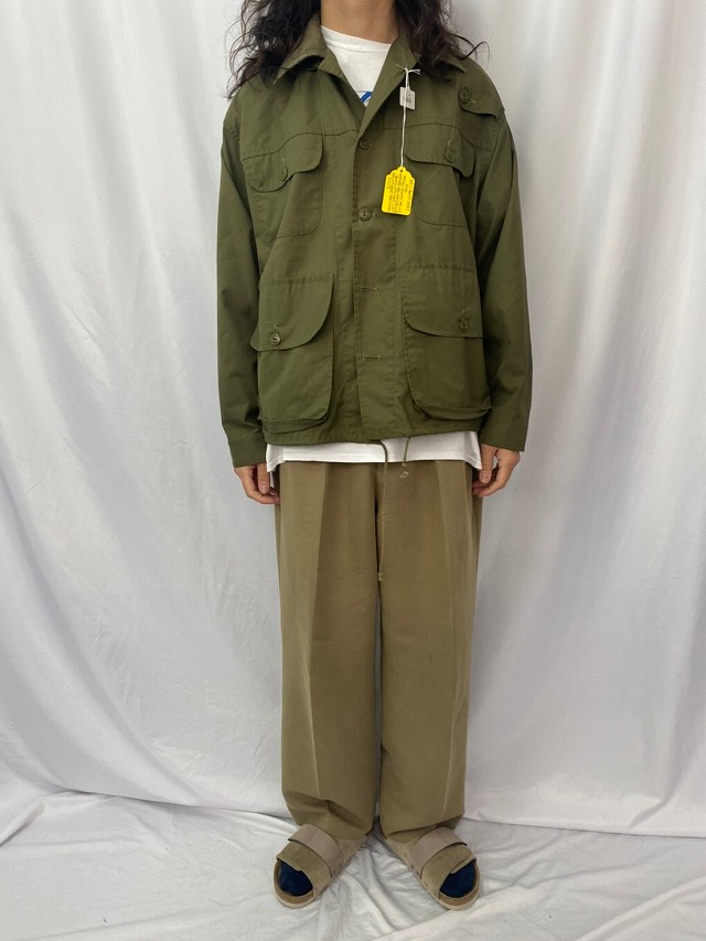 60年代 60s エルエルビーン WARDEN コットンポプリン カーキ