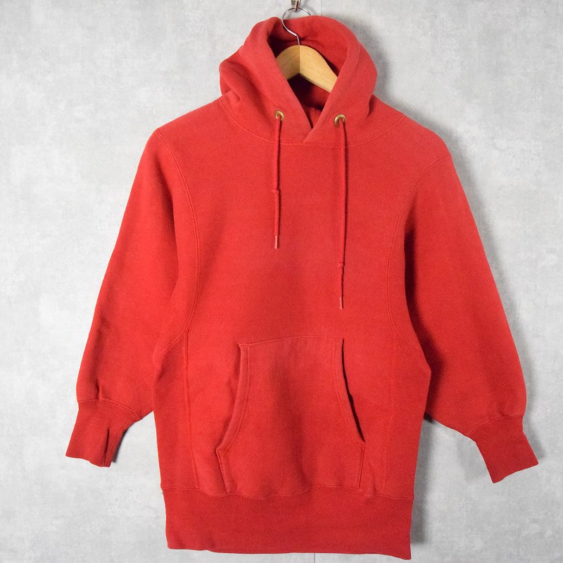 70年代 70s チャンピオン アメリカ製 レッド 赤 プルオーバーパーカー