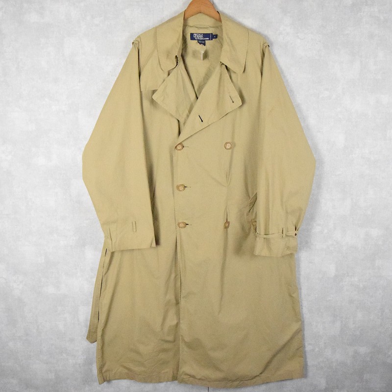 90年代 90s ポロラルフローレン ロングコート シングルラグラン