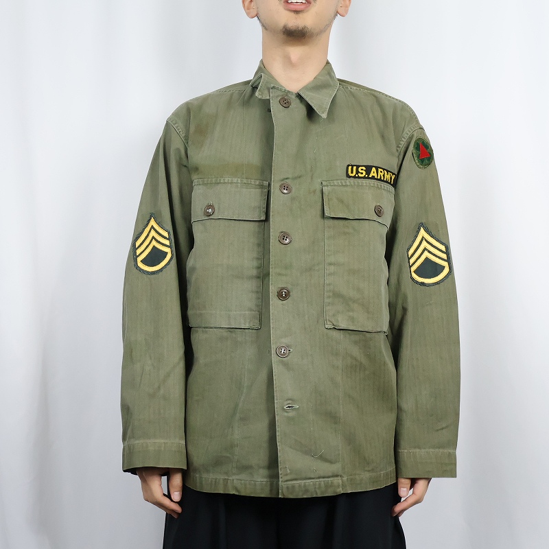 40年代 40s アメリカ軍 米軍 ミリタリー カーキ M43 ヘリンボーン