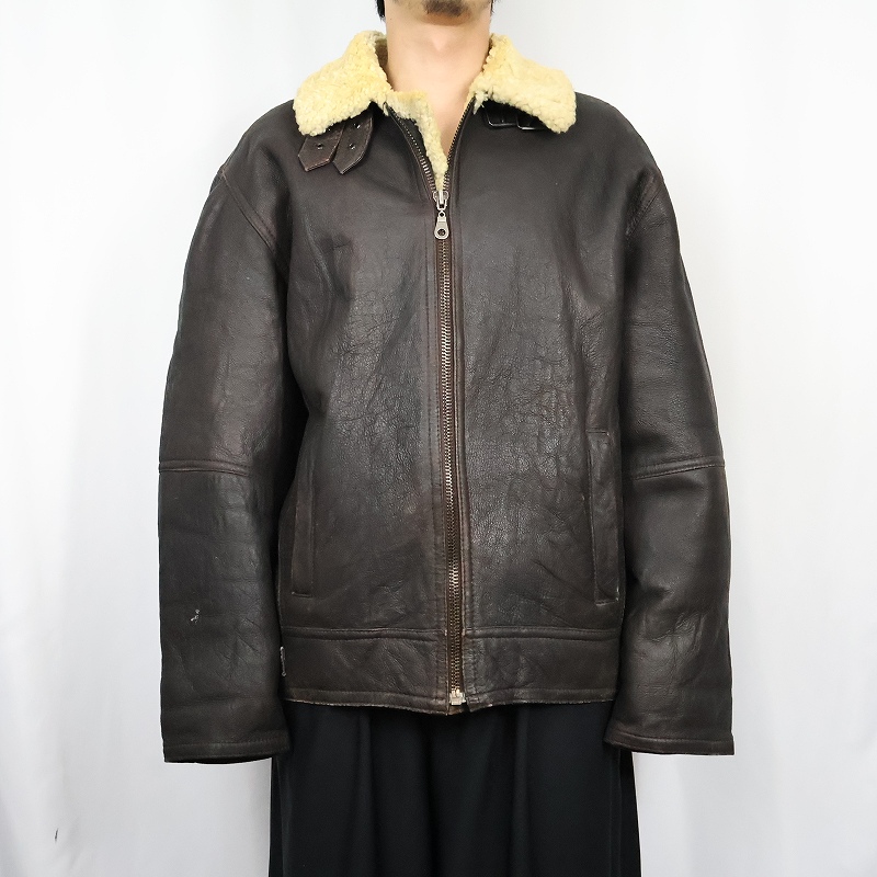 80s 80年代 90s 90年代 ムートン レザージャケット ボア | ビンテージ