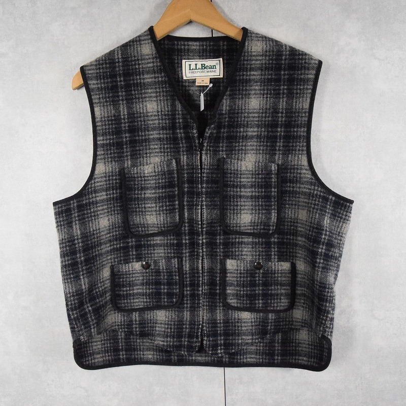 80s 80年代 ウール エルエルビーン チェック柄 │ヴィテージ古着屋