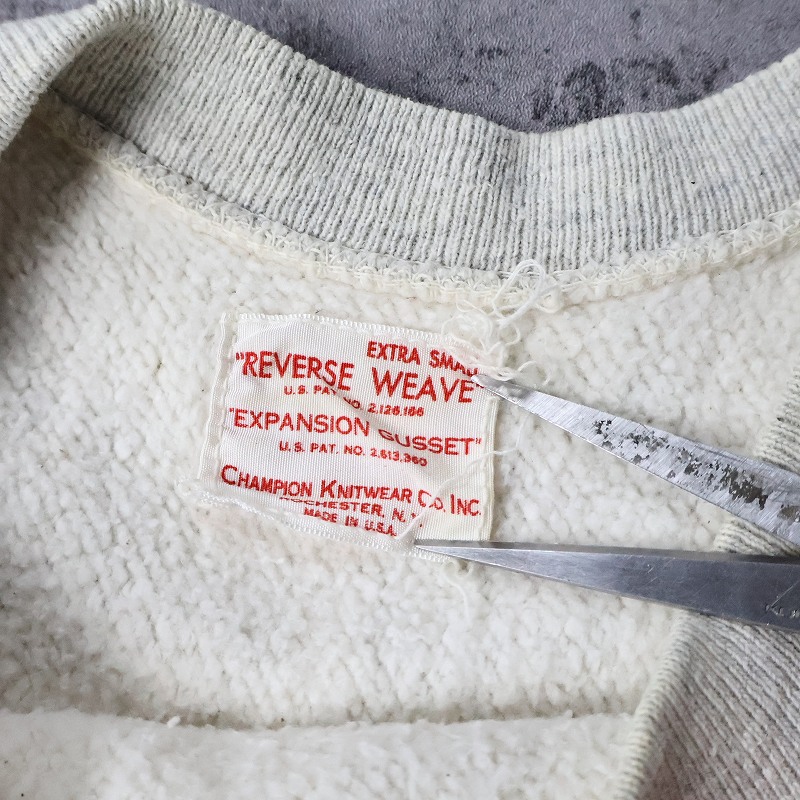 50年代 50s チャンピオン リバースウィーブ グレー │ヴィテージ古着屋