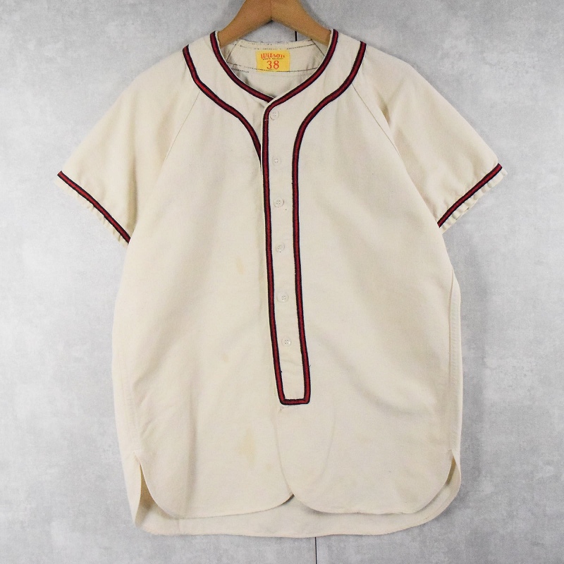 60s 60年代 ウィルソン アメリカ製 白 ホワイト アイボリー 生成り