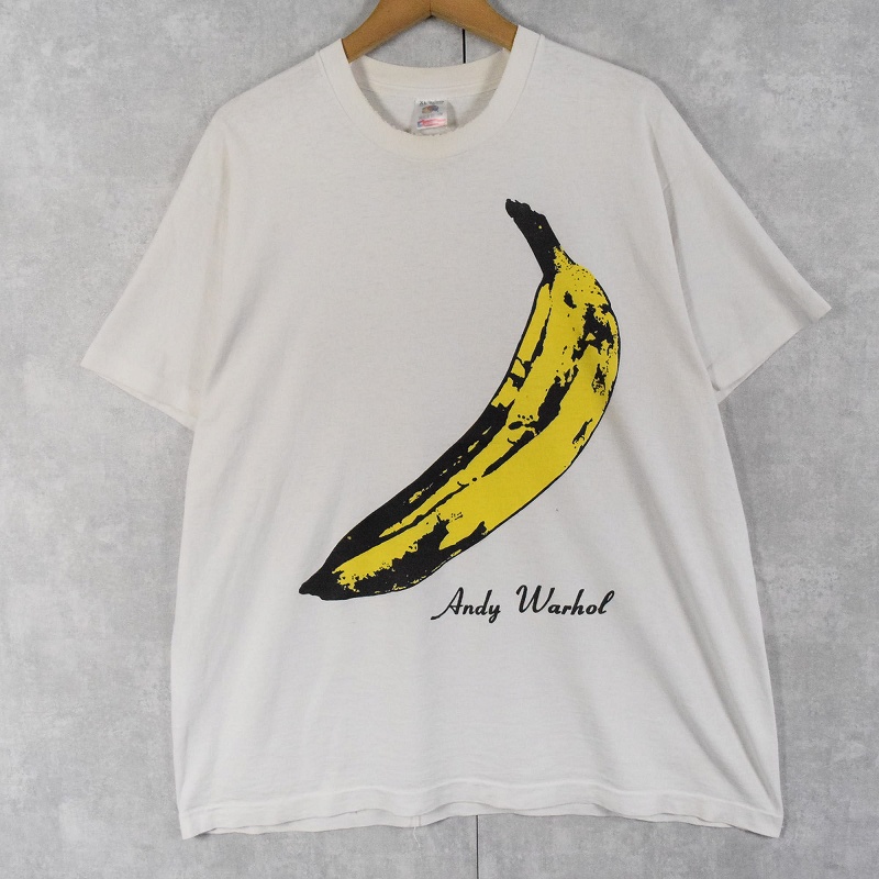 90s 90年代 アンディ・ウォーホル アメリカ製 白 ホワイト 半袖 バナナ