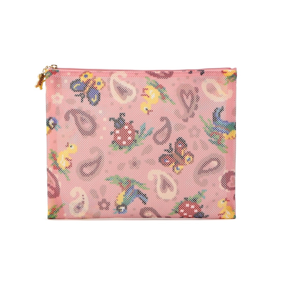 ハイジペイズリー メッシュポーチL HPY-257013(ピンク): FEILER