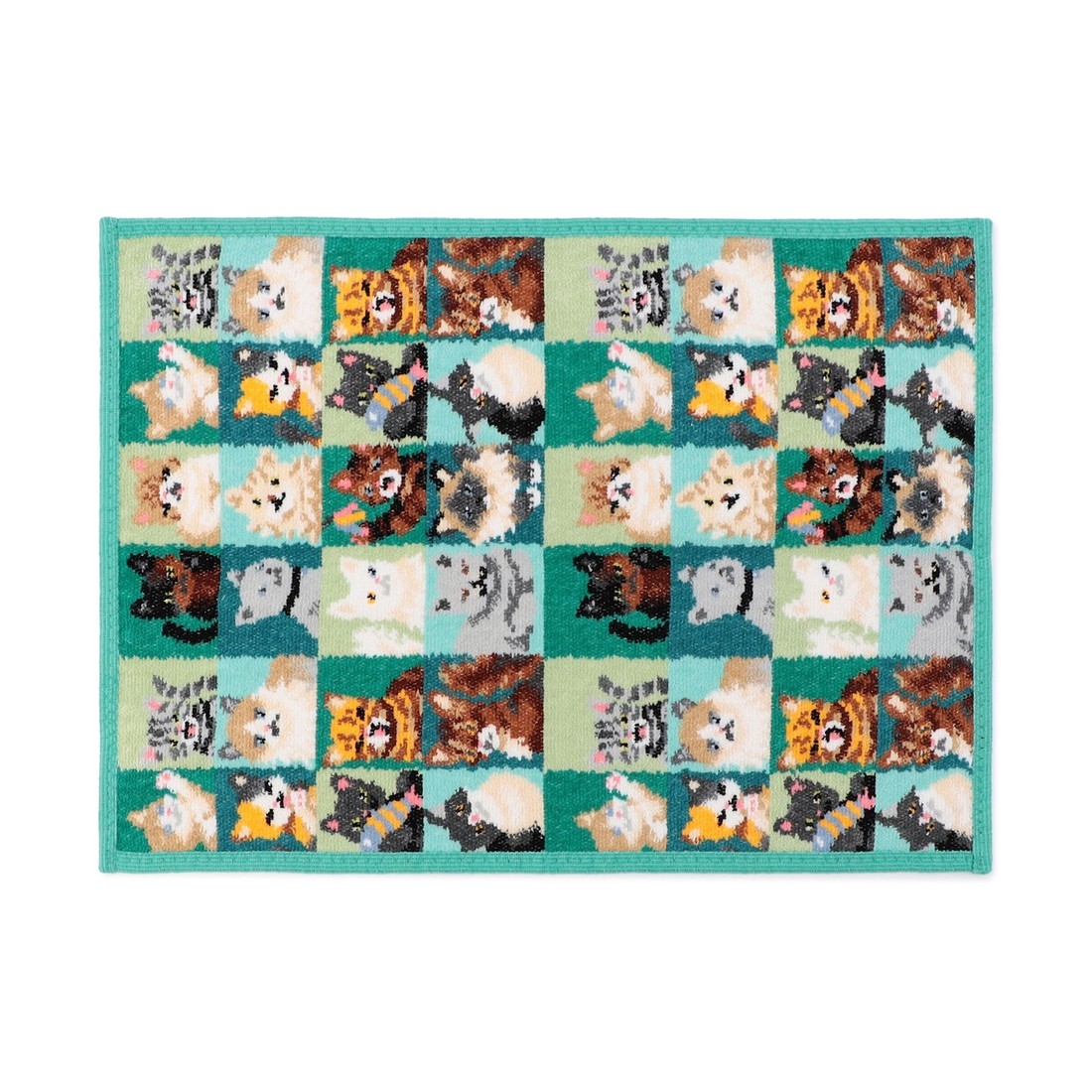 ルック！マイキャット ゲストタオル(グリーン): FEILER｜フェイラー