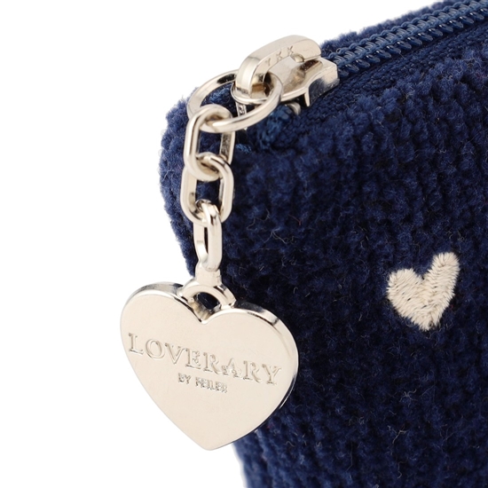 ラブラリーハート 舟型ポーチM L/LRH-243238(ネイビー): LOVERARY BY