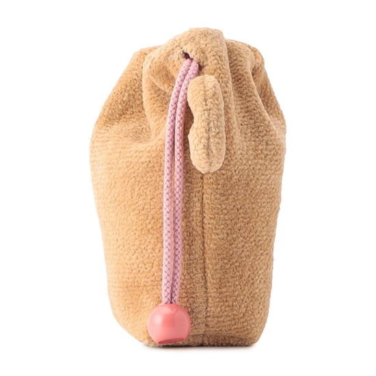 ドアップテディガール 耳付き巾着 L/DUG-243242(ベージュ): LOVERARY