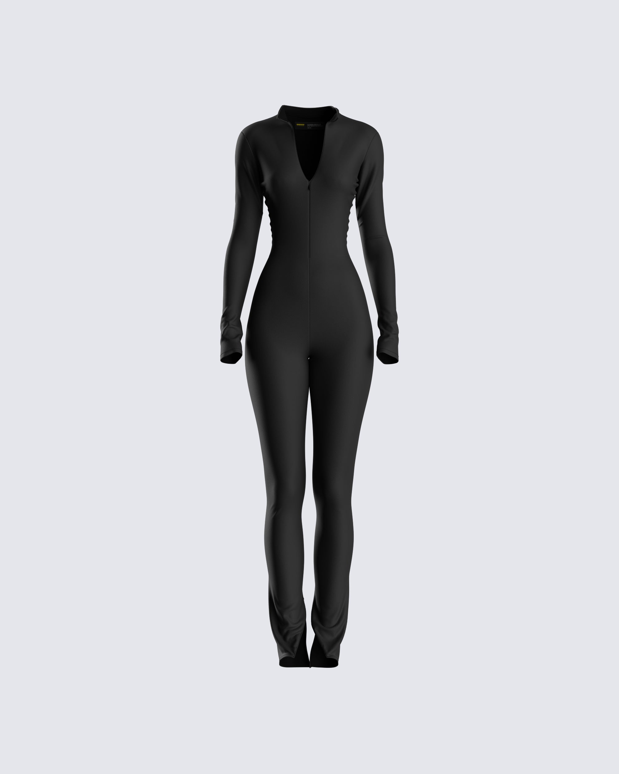 Brianna Black Zip Up Jumpsuit – FINESSE