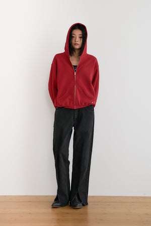 60's Faded Zip hoodie / Dusty Red – FIFTH GENERAL STORE