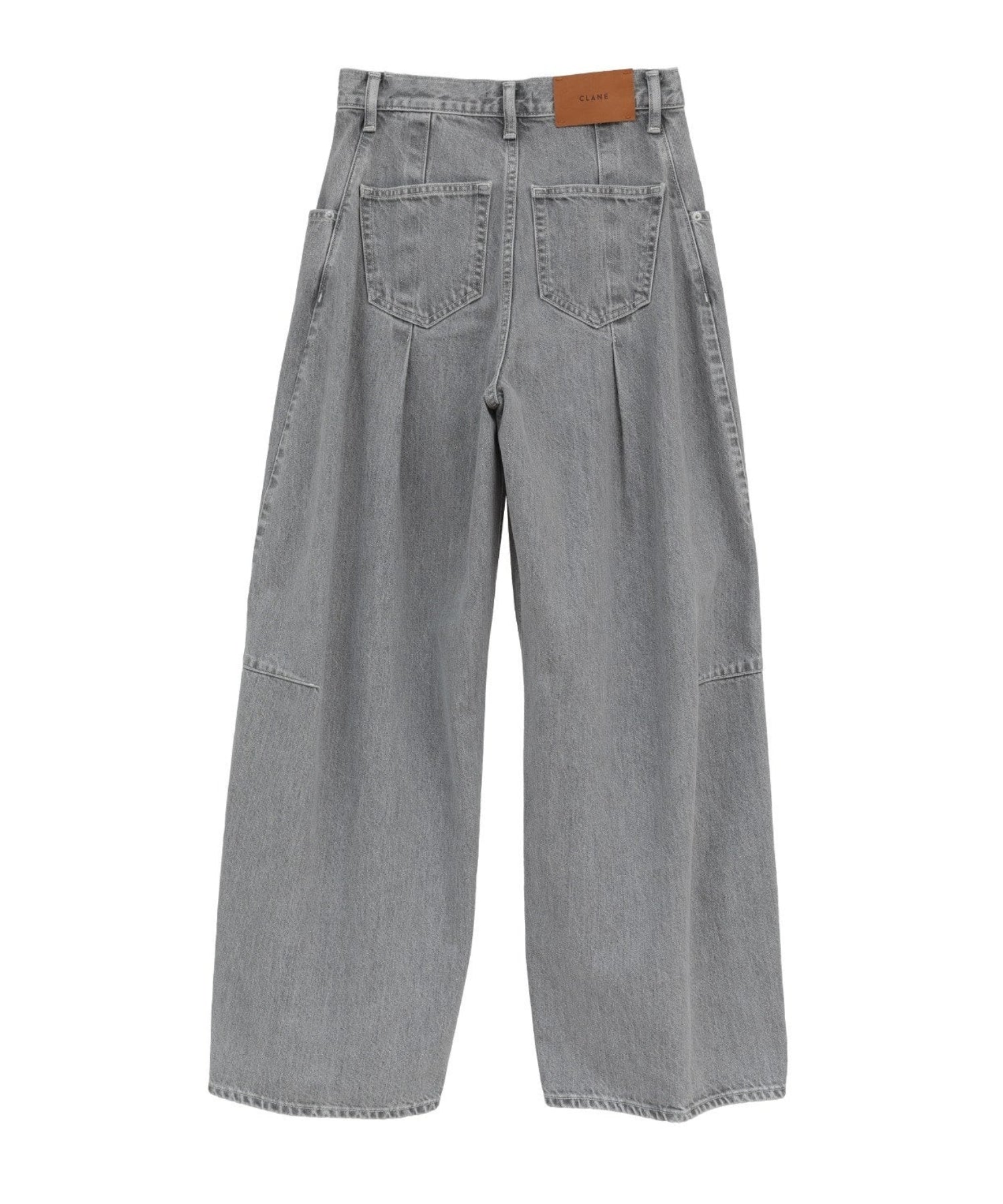 COCOON BULKY DENIM PANTS - CLANE (クラネ) - bottom (ボトムス