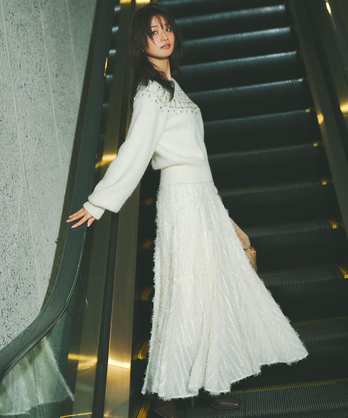 ウェーブフラッフィーフレアスカート｜PETAL ONLINE（ペタルオンライン）