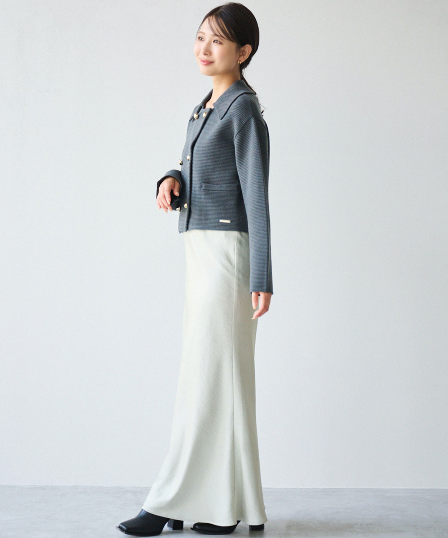 Wボタンニットジャケット｜PETAL ONLINE（ペタルオンライン）