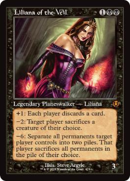 Foil】《ヴェールのリリアナ/Liliana of the Veil》(RPTQプロモ)[流星