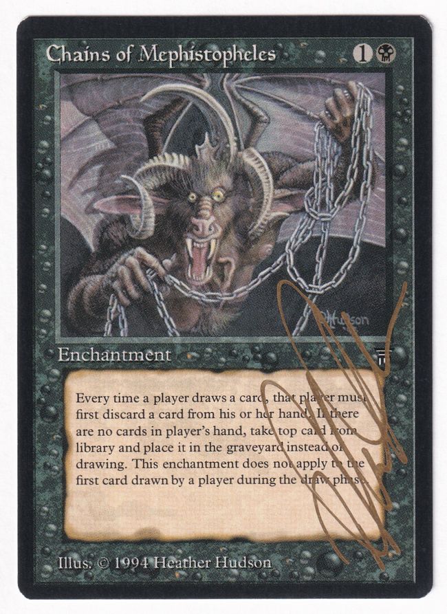 EN】《Chains of Mephistopheles》[LEG]※アーティストプルーフ NM