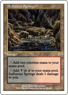 Foil】《硫黄泉/Sulfurous Springs》[7ED] 土地R | 日本最大級 MTG通販