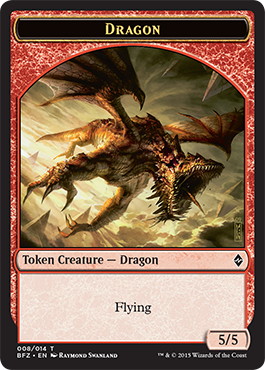 008)《ドラゴントークン/Dragon Token》[BFZ] 赤 | 日本最大級 MTG通販