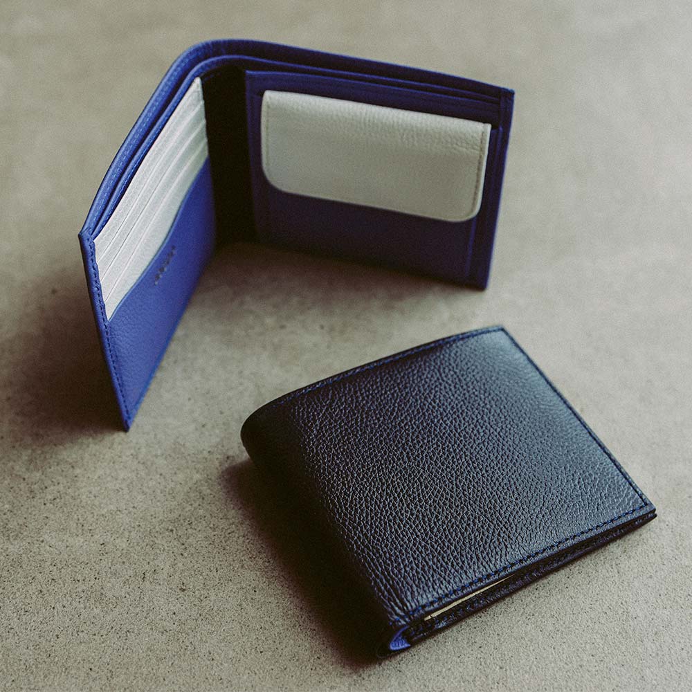 人気のカラーカスタム2つ折り財布 | オーダーメイド革製品「JOGGO」