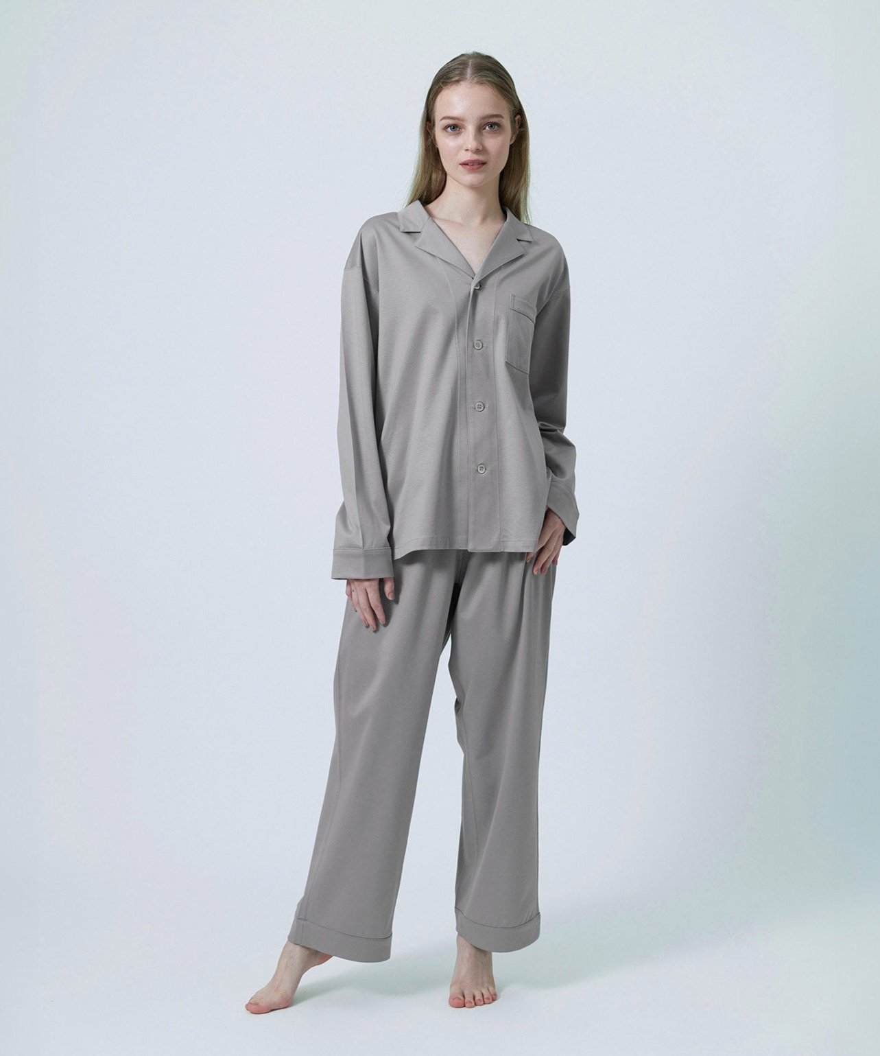 Foo Tokyo 公式ストア | 【セットアップ】シルキーコットンパジャマ グレー