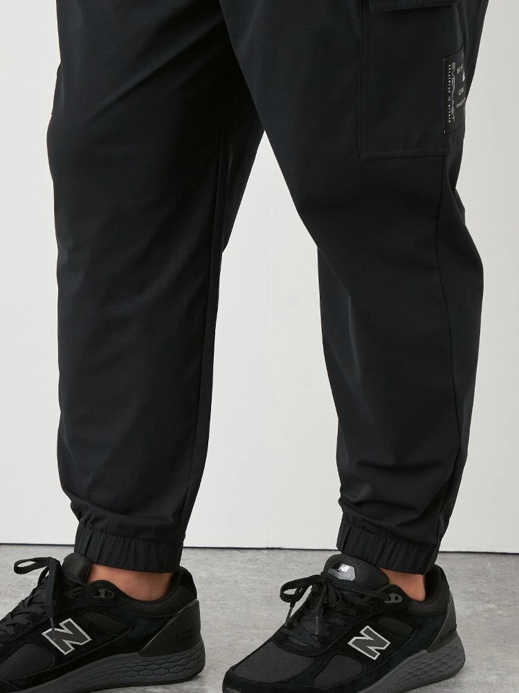 ブラック 【EVERLAST(エバーラスト)】ストレッチカーゴパンツ