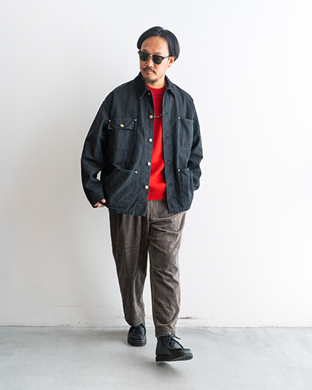 orslow / オアスロウ】Relax Fit Oxford Coverall ”Black