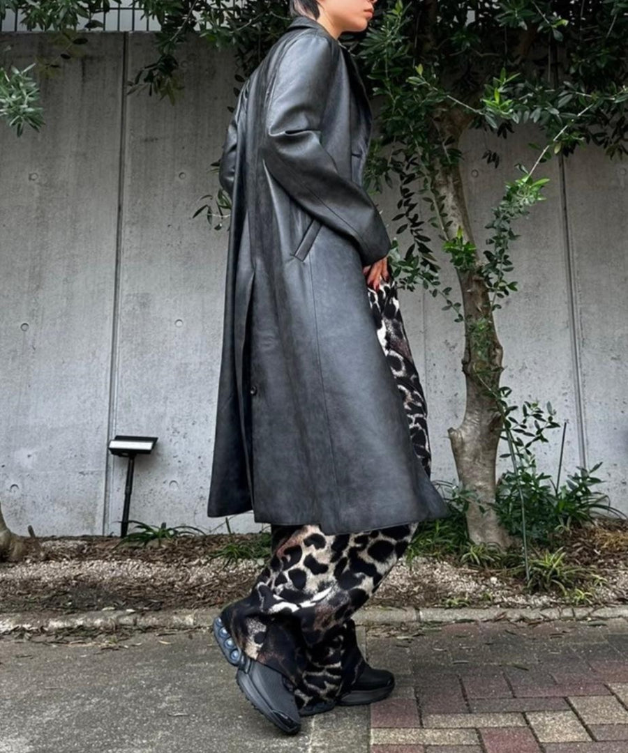 Leather Long Chester Coat ｜フォーゲットミーノッツ(Forget-me-nots