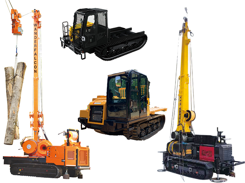 集材マシン4選】省人化・安全性の高性能林業機械タワーヤーダから悪路