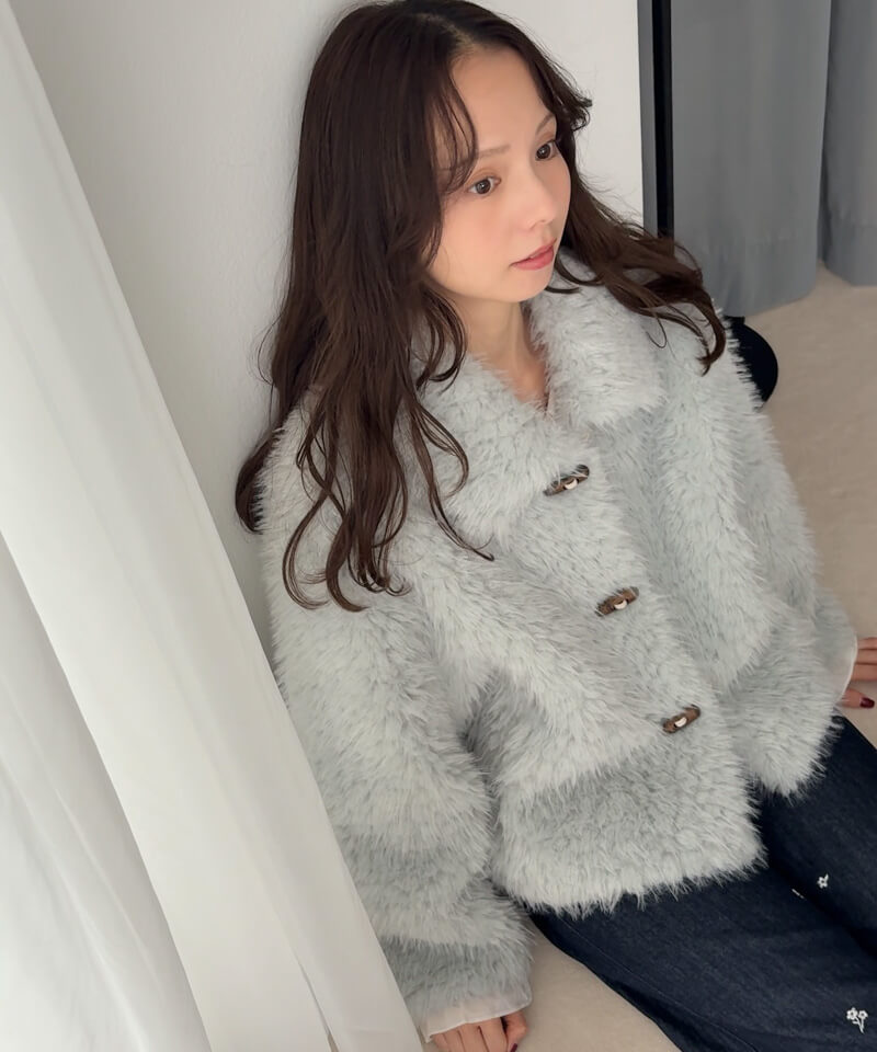 sweet fuzzy coat～ｽｳｨｰﾄﾌｧｼﾞｰｺｰﾄ | flower／フラワー公式通販