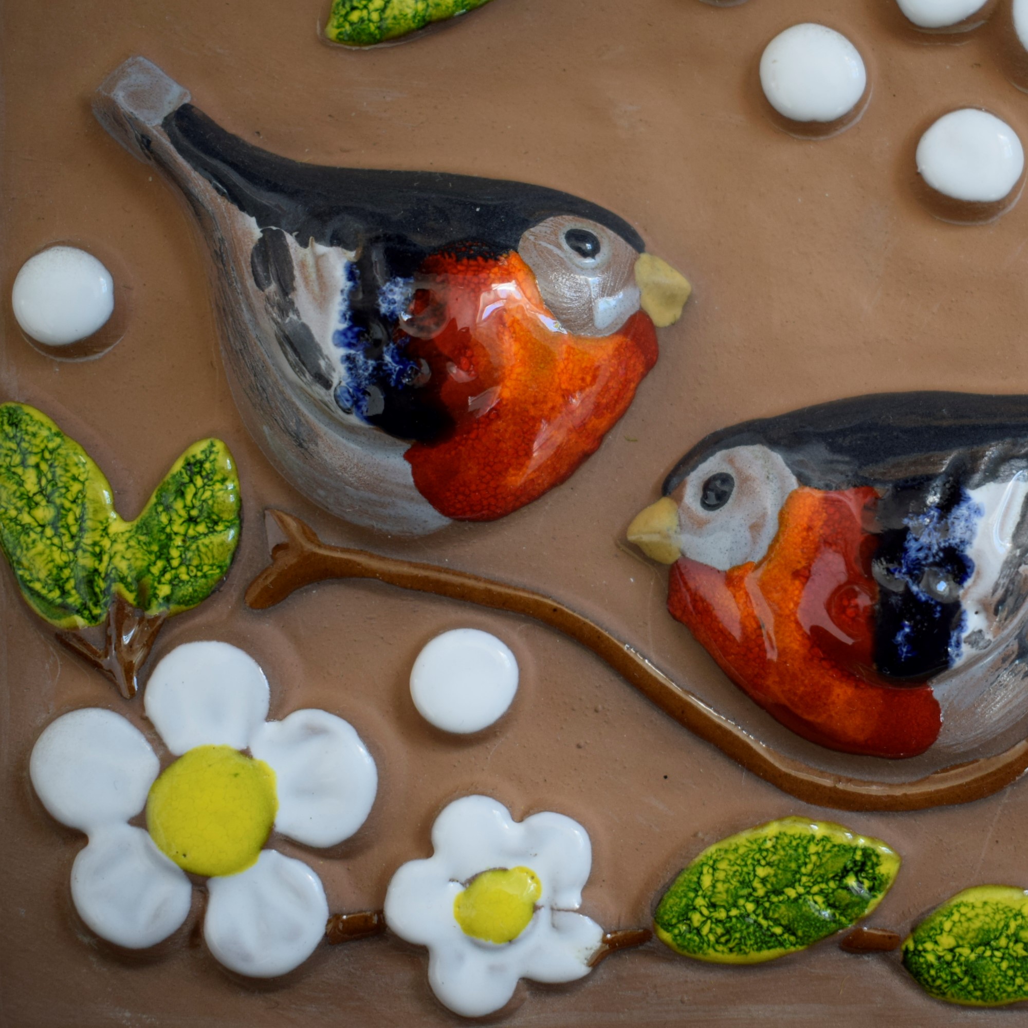 鳥・お花の陶板 / DECO・デコ社 / スウェーデン | florantik