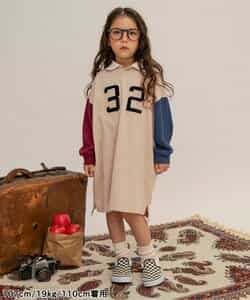 ☆SALE☆【リンク】ナンバリングポロシャツワンピース（J417055