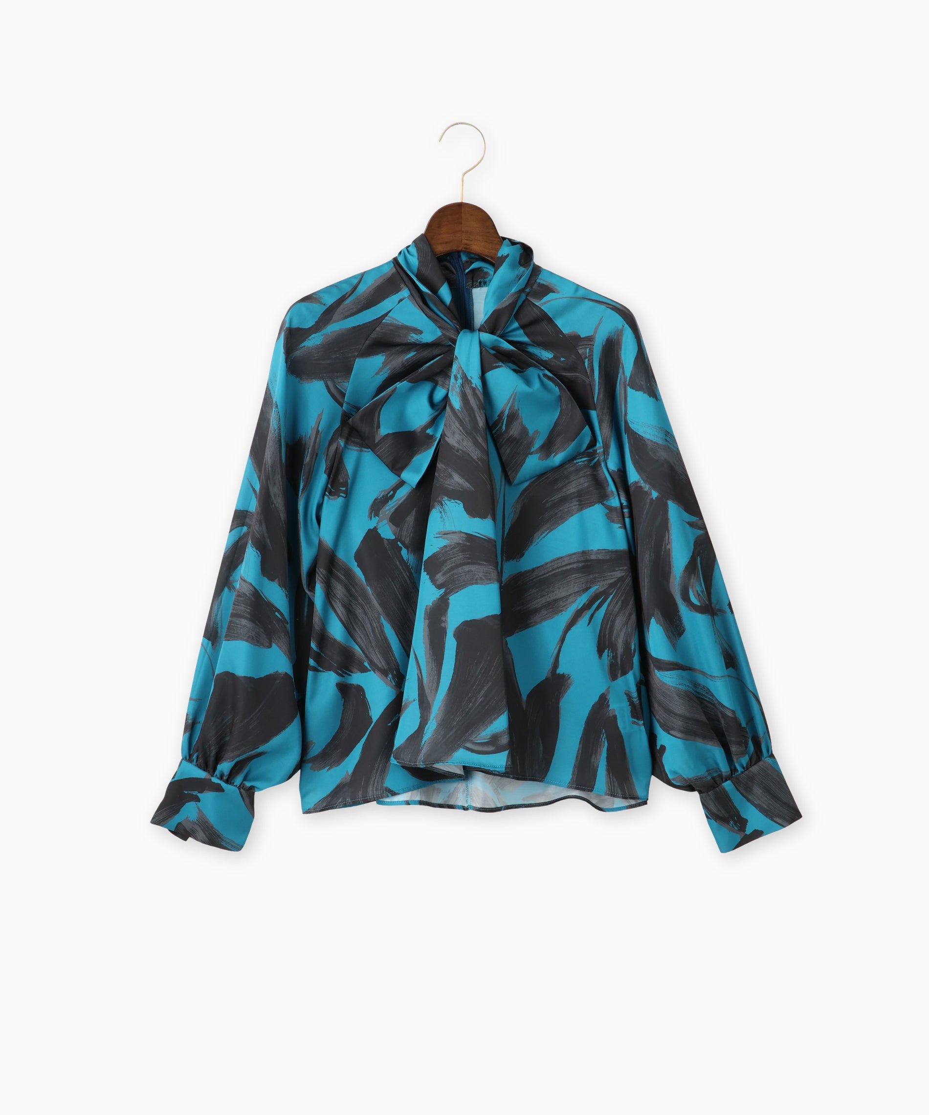 オリジナルプリントボウタイブラウス – FACE SANS FARD