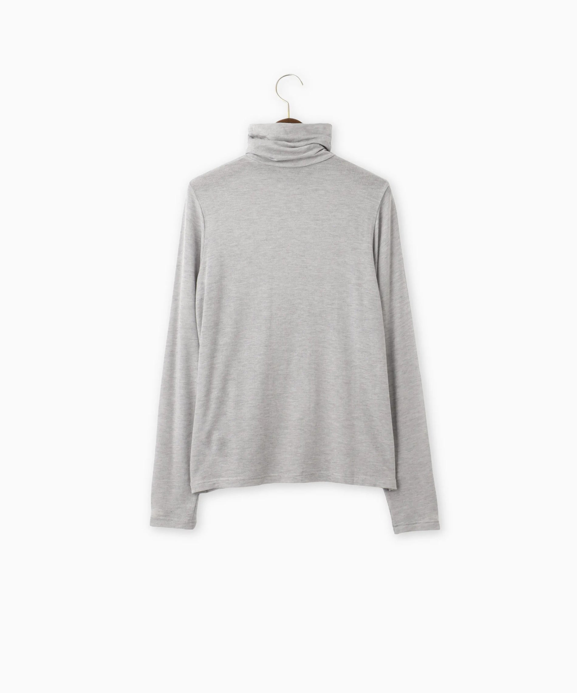 カシミアシルクシアージャージタートルネックトップス – FACE SANS FARD