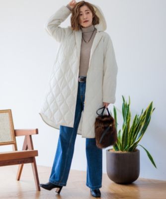 23区(ニジュウサンク)の【洗える/撥水加工】中綿 ロング パディング