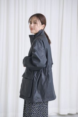 Curensology(カレンソロジー)のヴィンテージフェイクレザーコート通販